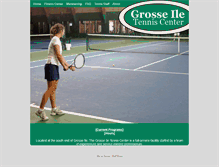Tablet Screenshot of grosseiletenniscenter.com